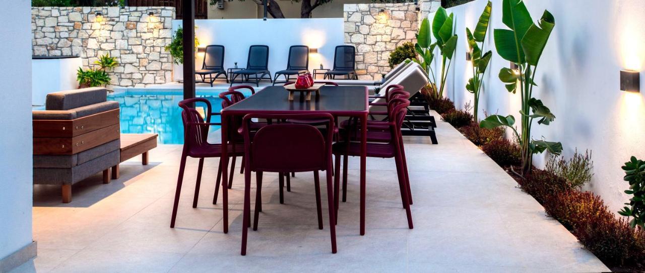 Avrilia Seaside Villa Heated Pool Алмірида Екстер'єр фото