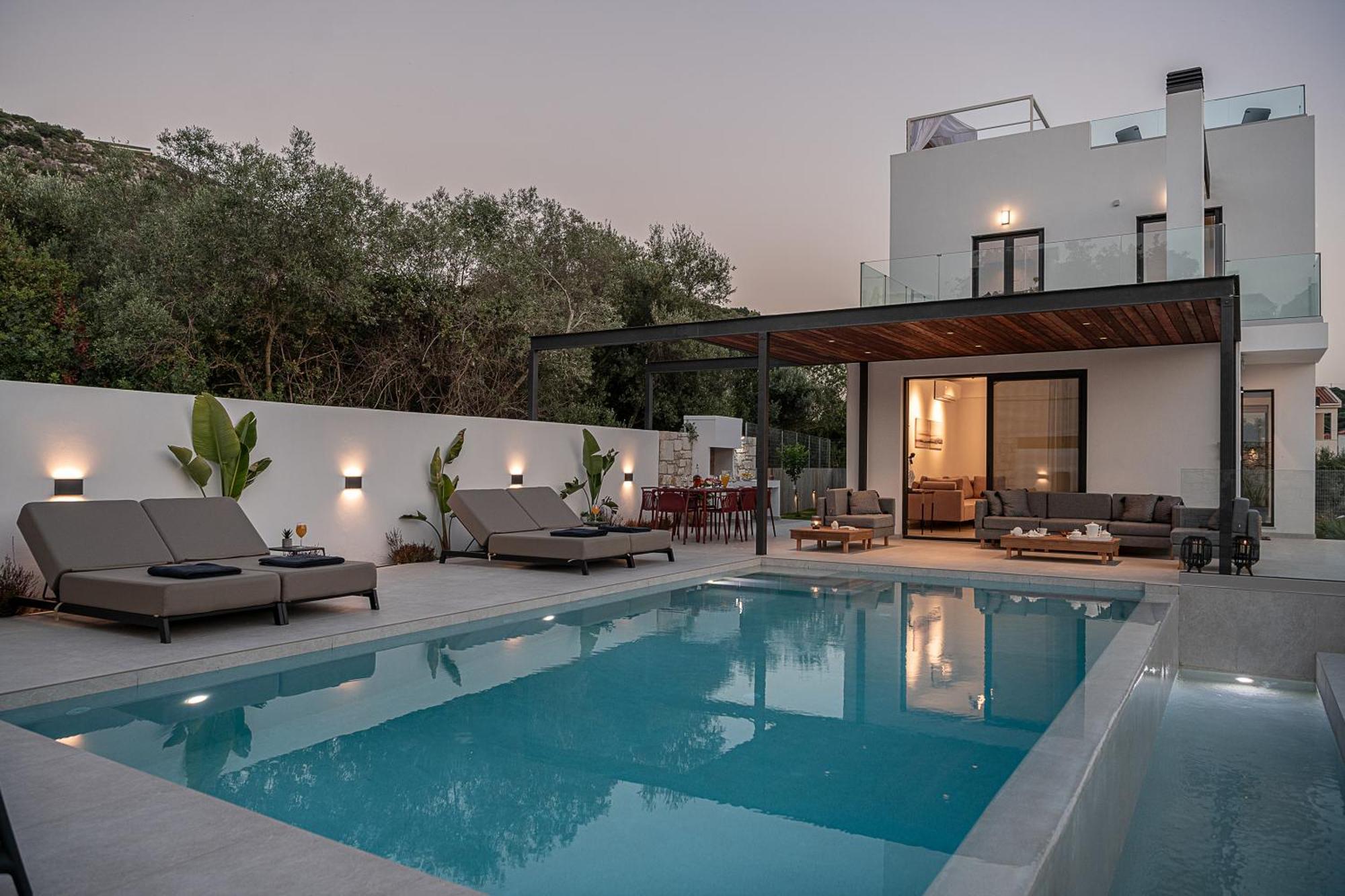 Avrilia Seaside Villa Heated Pool Алмірида Екстер'єр фото