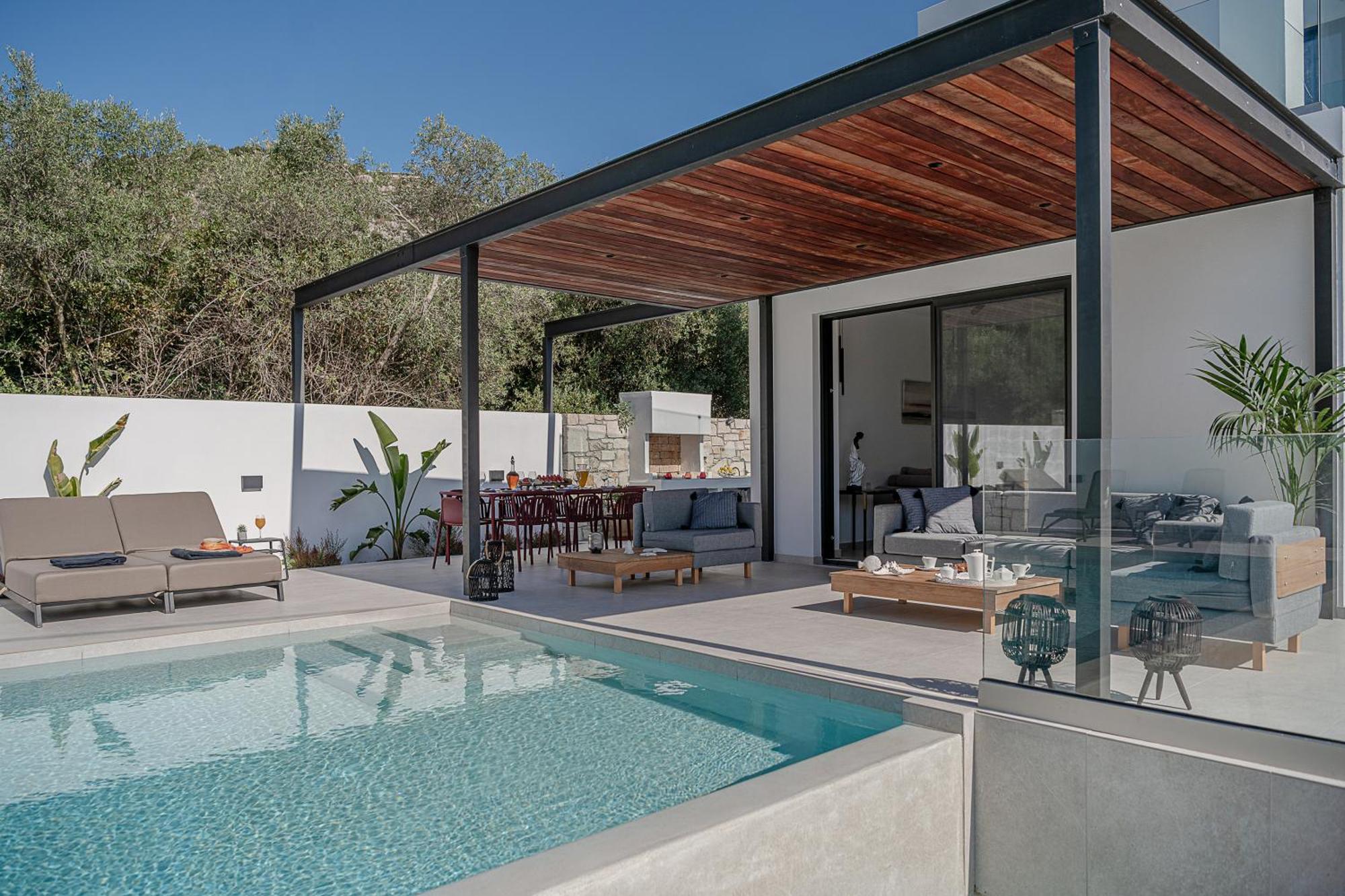 Avrilia Seaside Villa Heated Pool Алмірида Екстер'єр фото